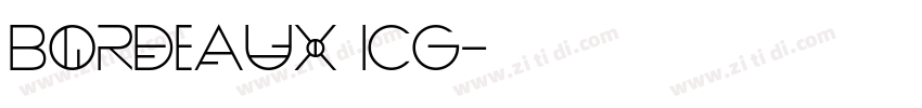 Bordeaux ICG字体转换